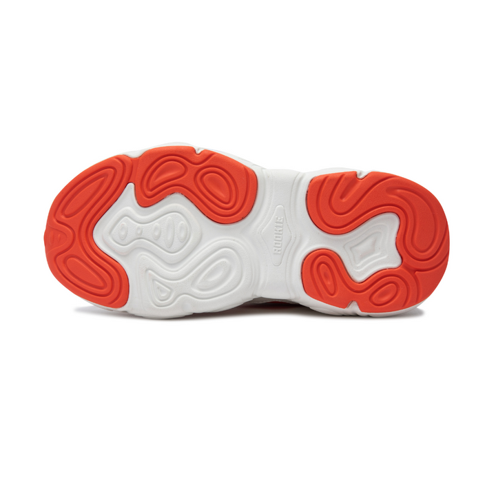 Rookie Chunky Sneaker Off-White/Red (Big Kids)