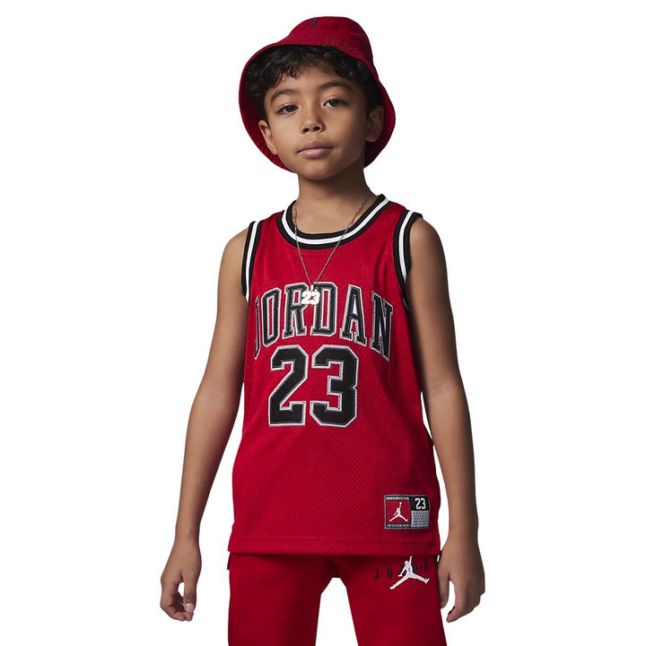 Jordan Boys Signature 23 Red Tank Top Jersey (Little Kids)