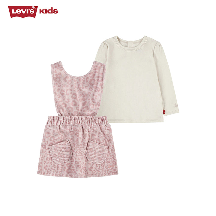 Levi's Girls 2-Piece Long Sleeve Top & Scrunchie Waist Skirtall (Infant)