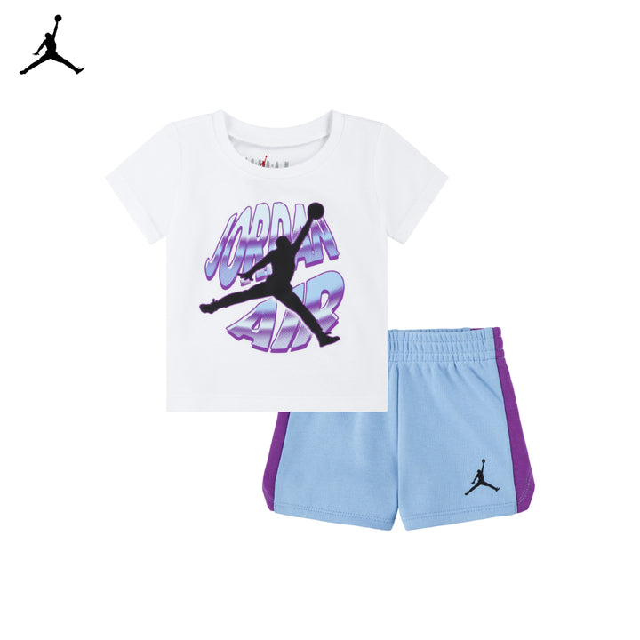 Jordan Girls 2-Piece Jordan Air Stacked T-Shirt and Shorts Set (Infant)