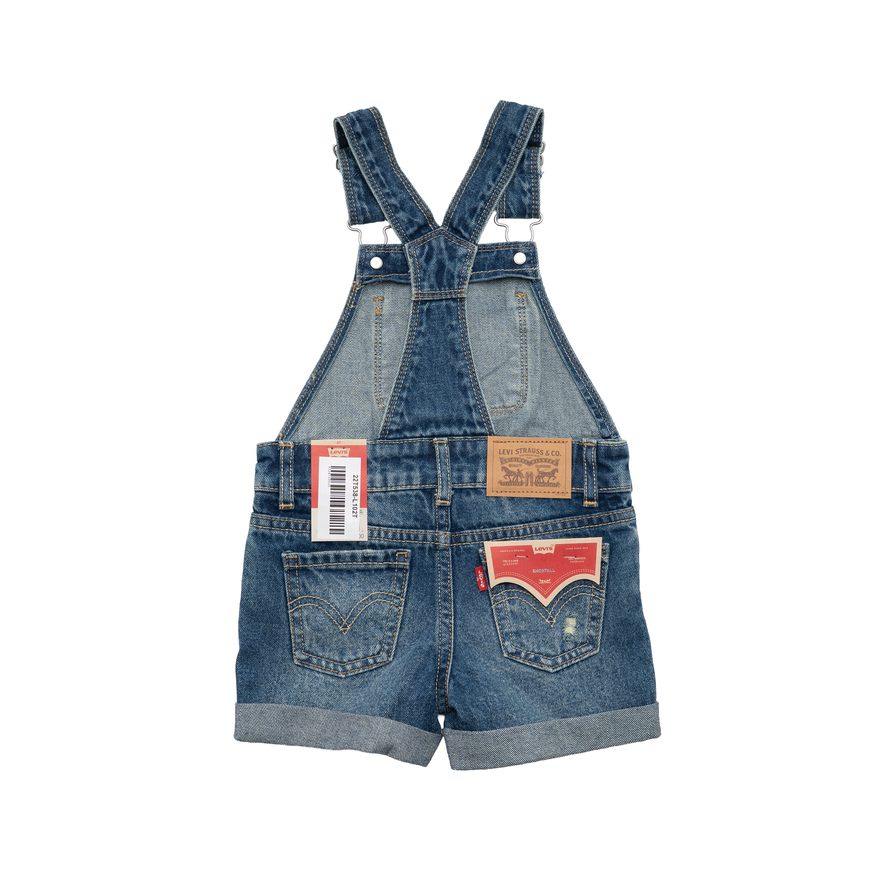 Levi's Girls Denim Shortall (Toddler)
