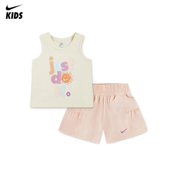 Nike Girls 2-Piece Sunny Swoosh Tank Top & Shorts Set (Toddler)