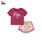 Nike Girls 2-Piece Essentials AOP Tempo T-Shirt & Shorts Set (Little Kids)