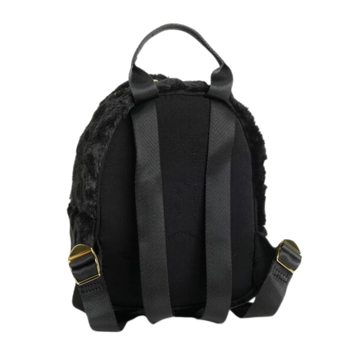 Jordan Girls Faux Fur Mini Black School Backpack