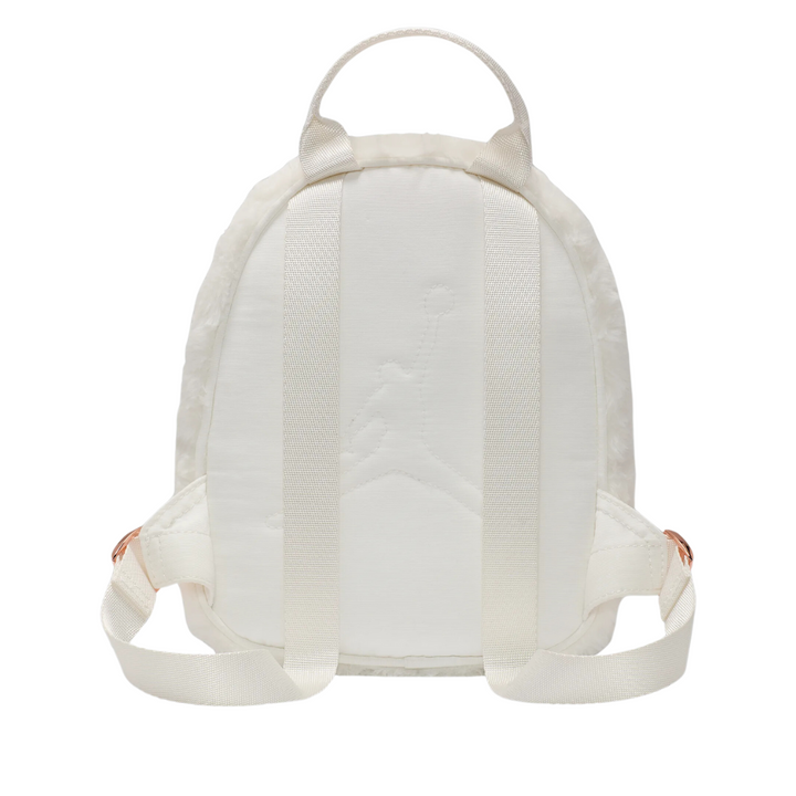 Jordan Girls Faux Fur Mini White School Backpack