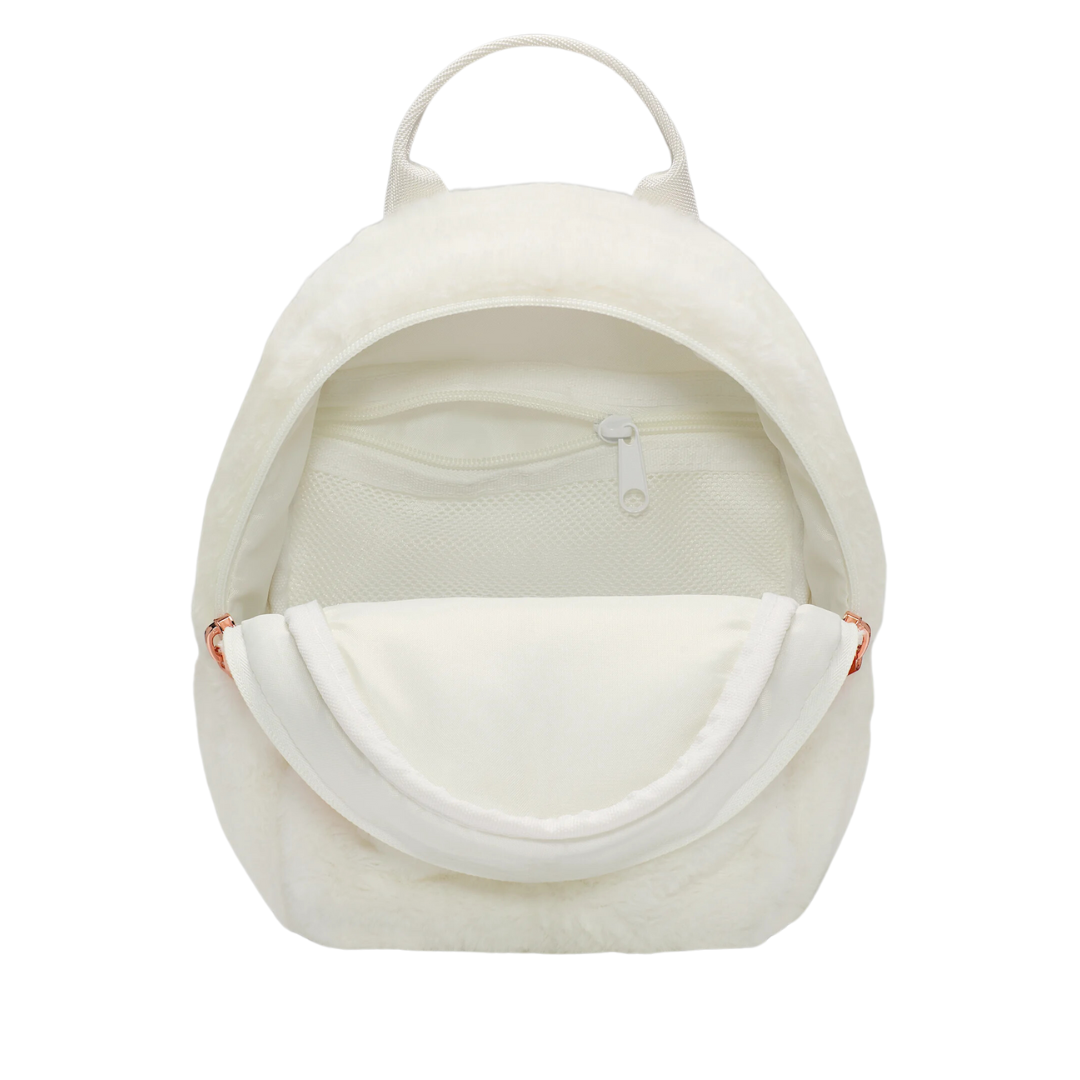 Jordan Girls Faux Fur Mini White School Backpack