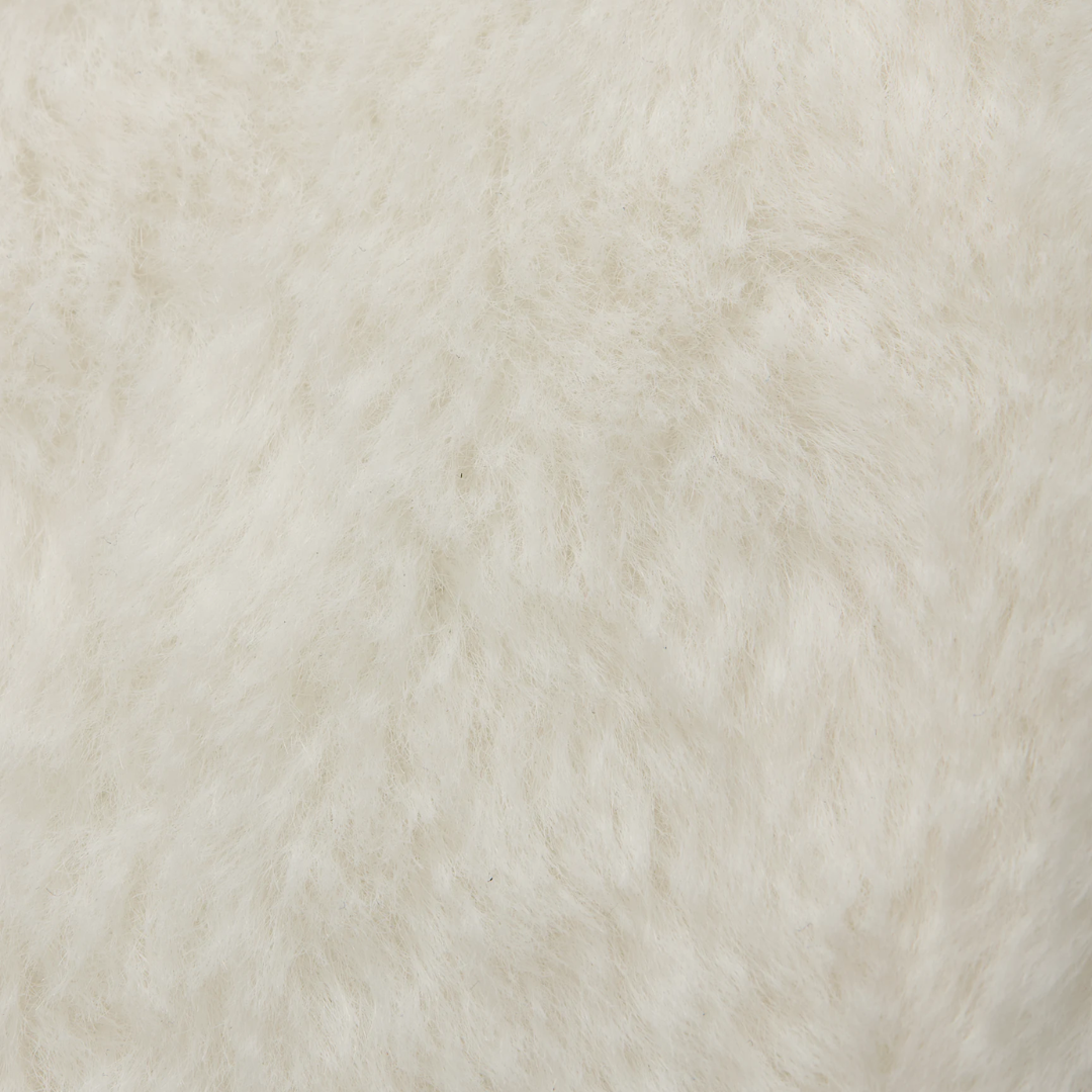 Jordan Girls Faux Fur Mini White School Backpack