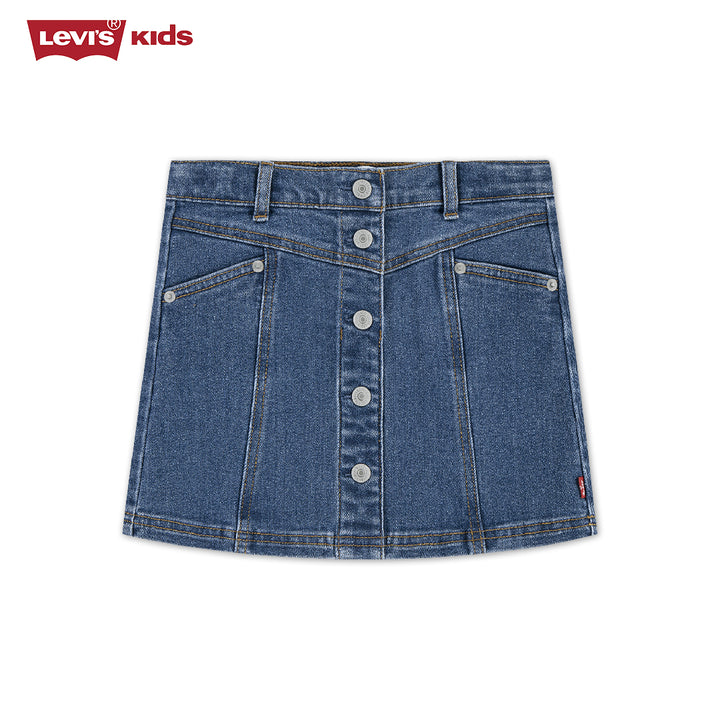 Levi's Girls Button Front Skirt (Little Kids)