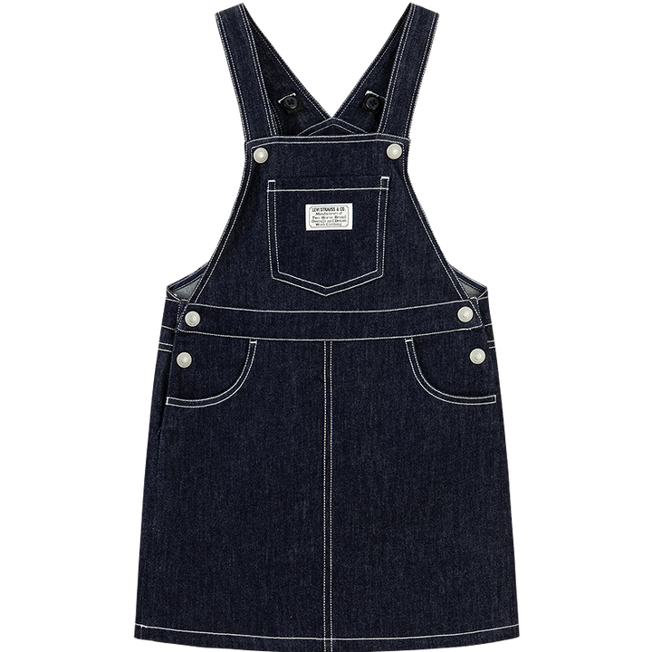 Levi's Girls Jumper Black Overall Dress (Little Kids)