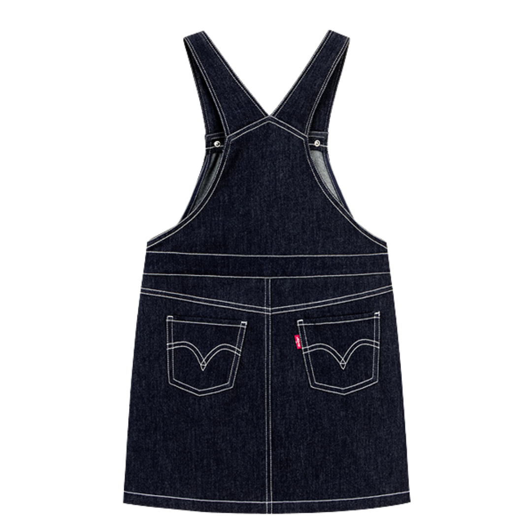 Levi's Girls Jumper Black Overall Dress (Little Kids)
