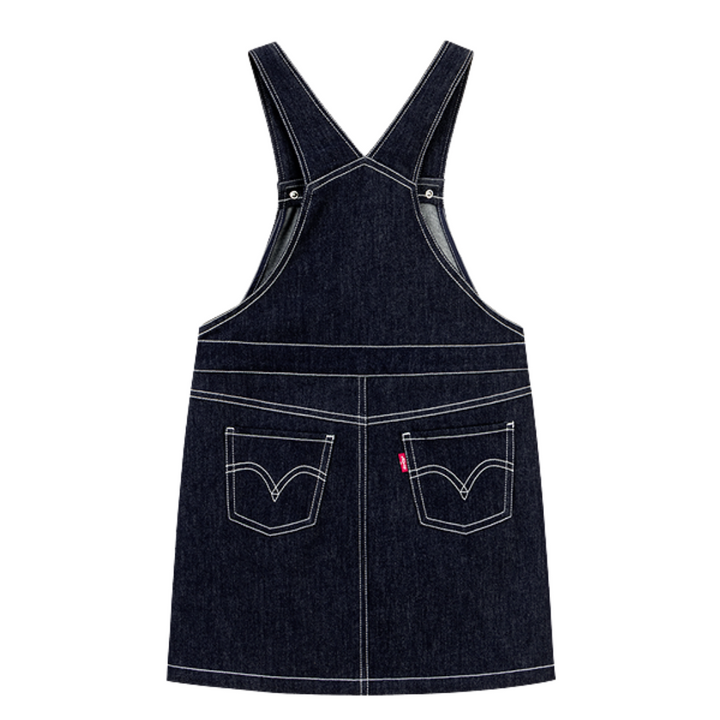 Levi's Girls Jumper Black Overall Dress (Little Kids)