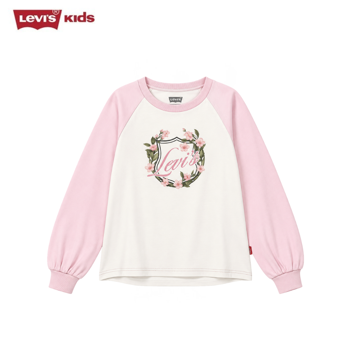 Levi's Girls Classic Class Long Sleeve Raglan Tee (Little Kids)