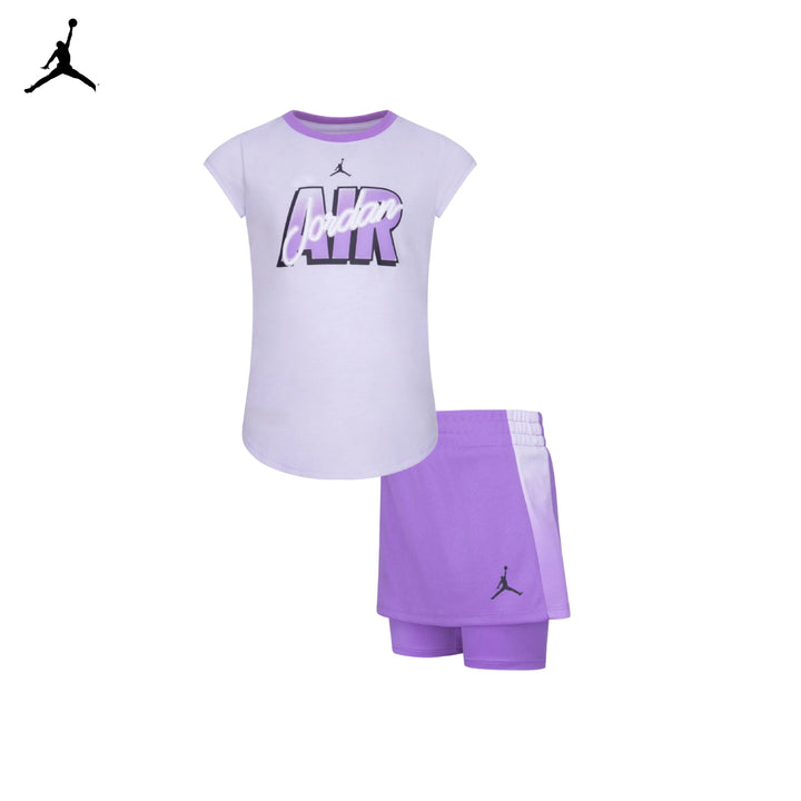 Jordan Girls 2-Piece Air-ress T-Shirt & Skort Set (Little Kids)