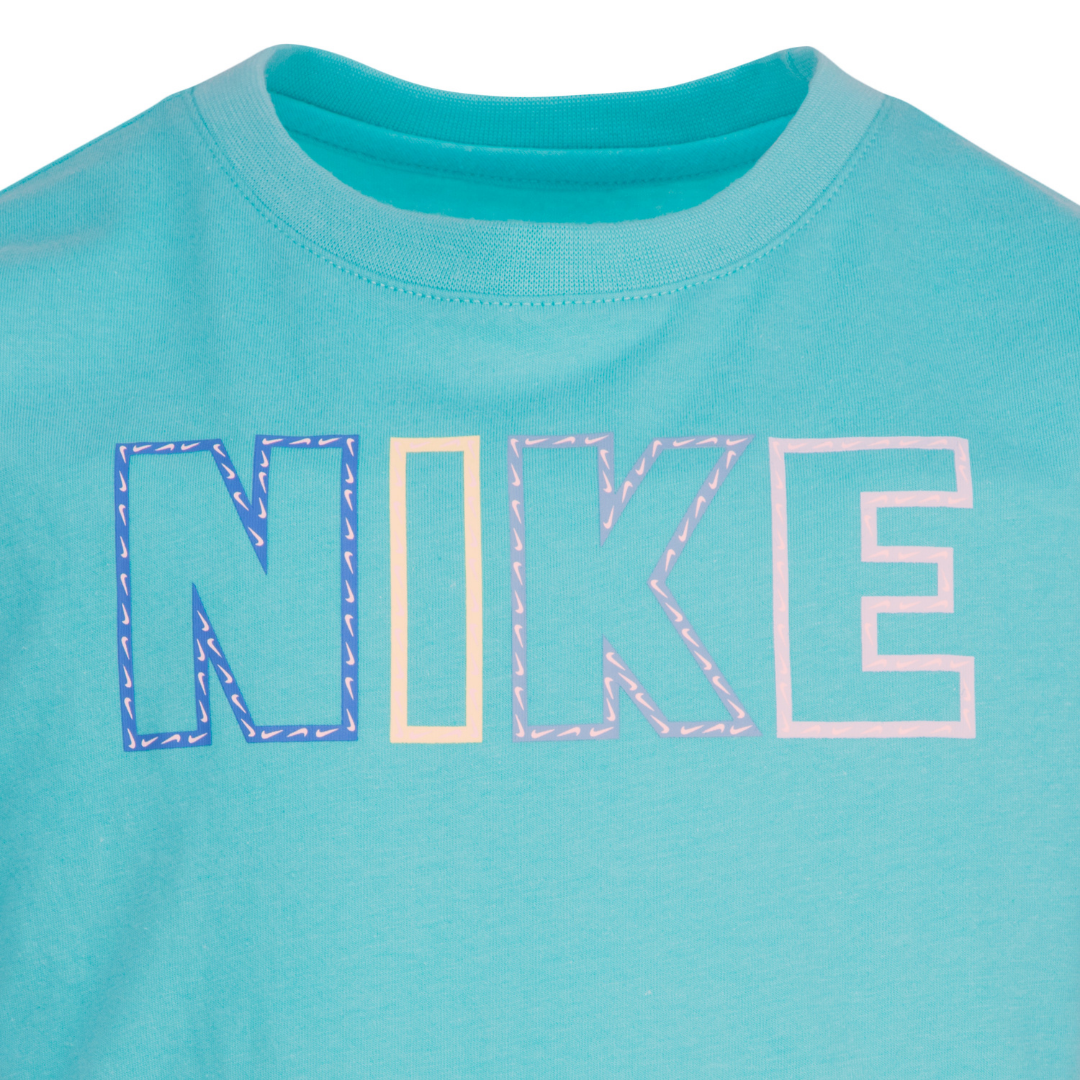 Nike Girls Femme Pop Green T-Shirt (Little Kids)