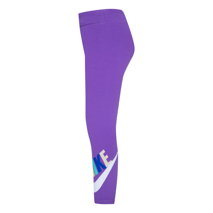 Nike Girls Club HBR High Rise Purple Leggings (Little Kids)