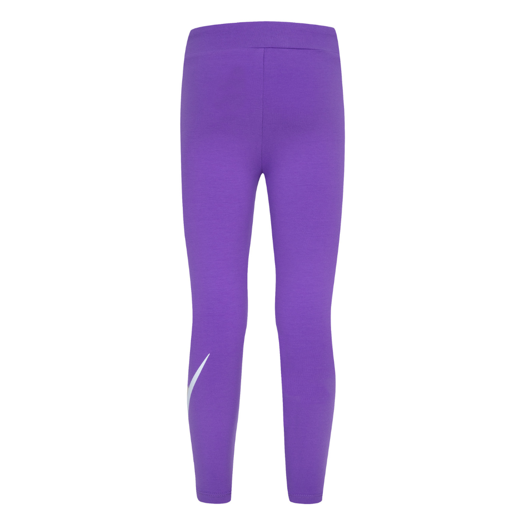 Nike Girls Club HBR High Rise Purple Leggings (Little Kids)