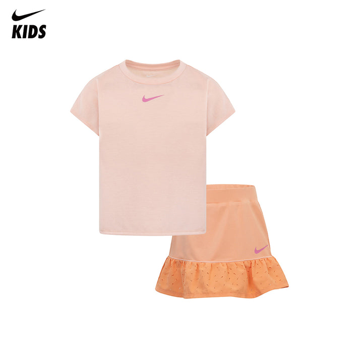 Nike Girls 2-Piece Sunny Swoosh T-Shirt & Skirts Set (Little Kids)