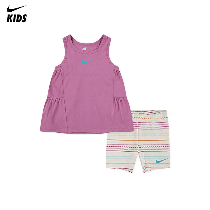 Nike Girls 2-Piece Sunny Swoosh Tanks & Shorts Set (Little Kids)