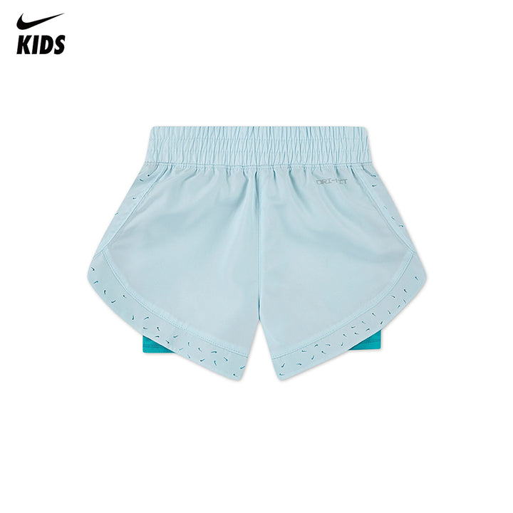 Nike Girls Sunny Swoosh Dri-Fit Shorts (Little Kids)