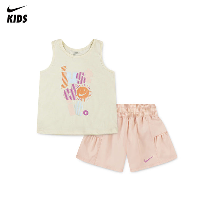 Nike Girls 2-Piece Sunny Swoosh Tank Top & Shorts Set (Little Kids)