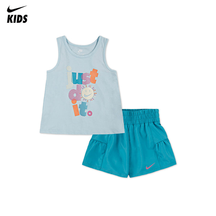 Nike Girls 2-Piece Sunny Swoosh Tank Top & Shorts Set (Little Kids)