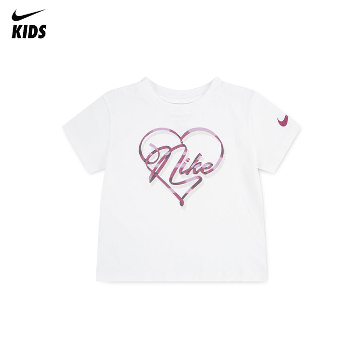 Nike Girls Swoosh On Pointe Graphic T-Shirt (Little Kids)