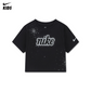 Nike Girls Swoosh Sparkle Boxy T-Shirt (Toddler)