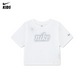 Nike Girls Swoosh Sparkle Boxy T-Shirt (Little Kids)
