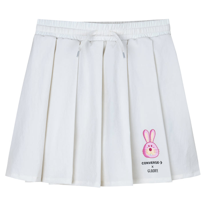 Converse Girls Knee Length White Skirt (Little Kids)
