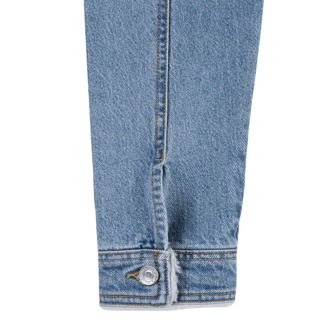 Levi's Girls Sherpa Collar Denim Jacket (Big Kids)