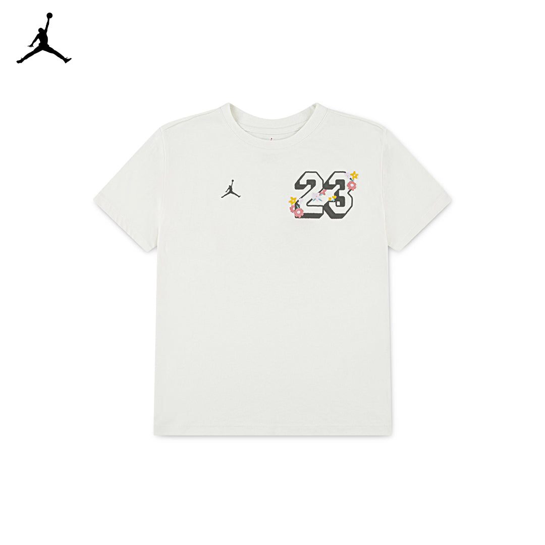 Jordan Girls Summer Bloom Oversized Tee Sail (Big Kids) – Rookie