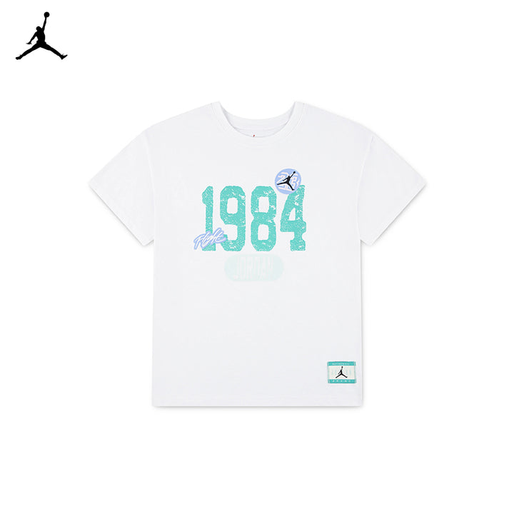Jordan Girls Training Camp 1984 Tee White (Big Kids)