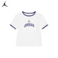Jordan Girls Semi-Cropped Rib T-Shirt (Big Kids)