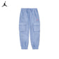 Jordan Girls Blue Jeans & Bling Woven Pants (Big Kids)