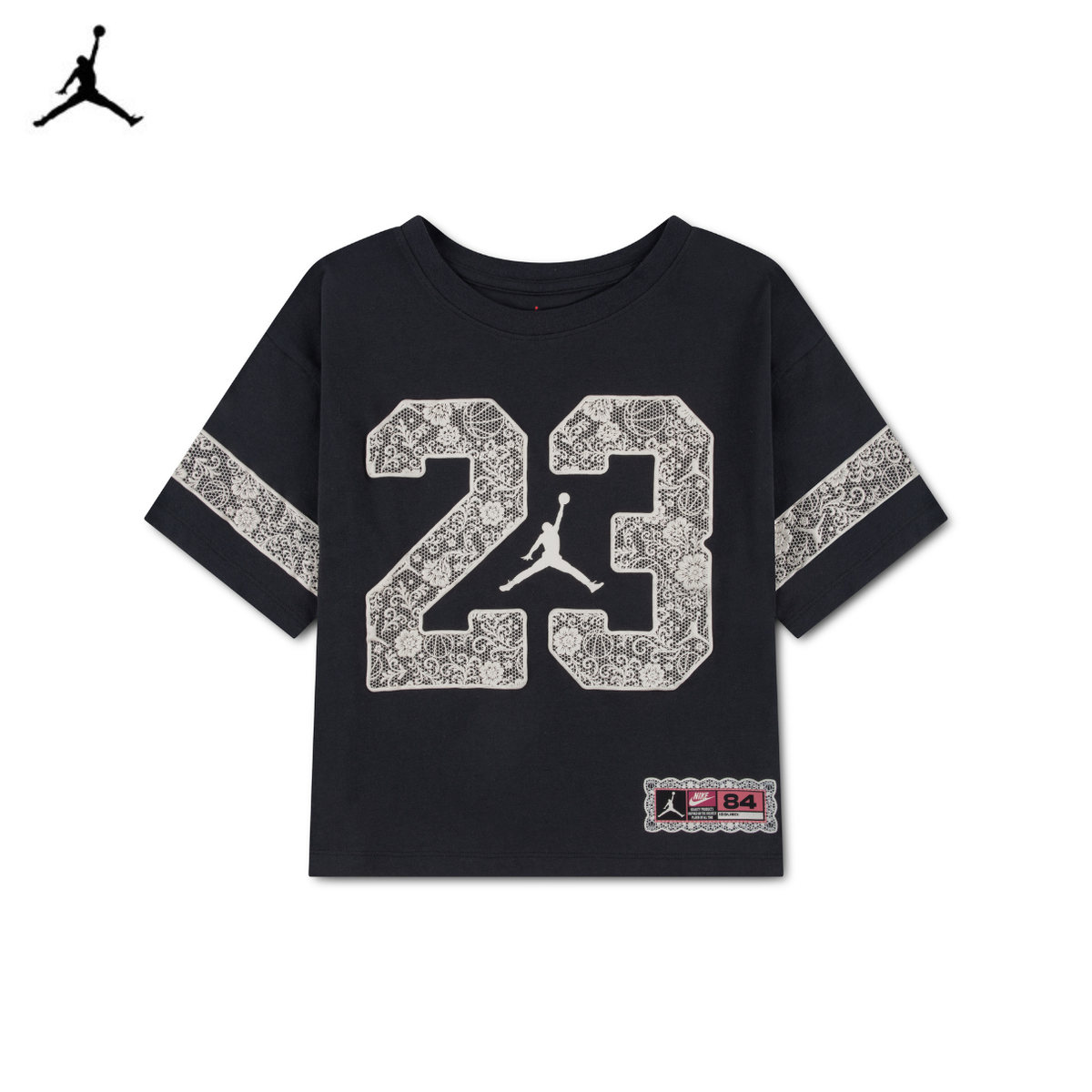 Jordan Girls Flower Lace T-shirt (Big Kids)