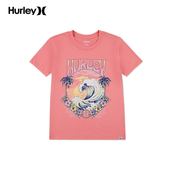 Hurley Girls Sunset Tide T-Shirt (Big Kids)