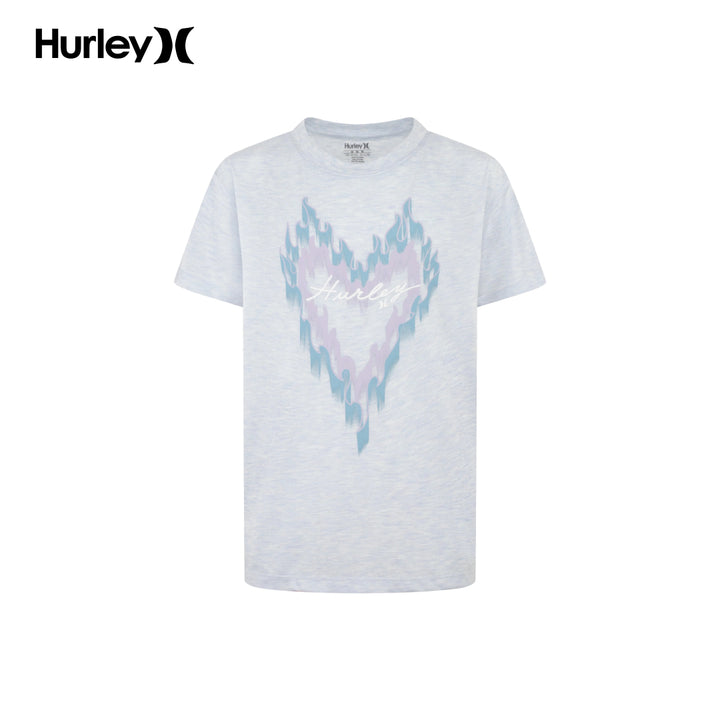 Hurley Girls Heart Fire T-Shirt (Big Kids)