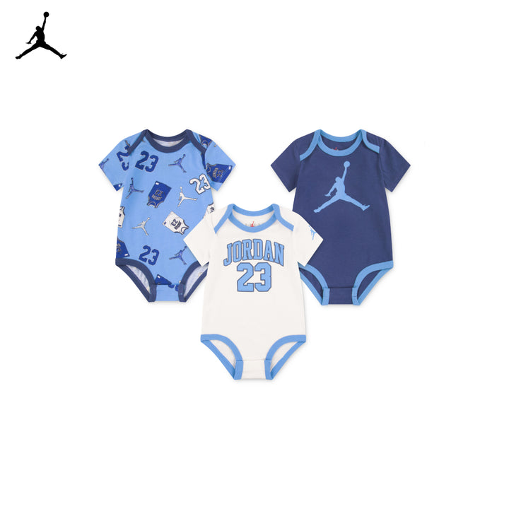 Jordan 3-Pack MJ Jersey Bodysuit Set (Newborn)