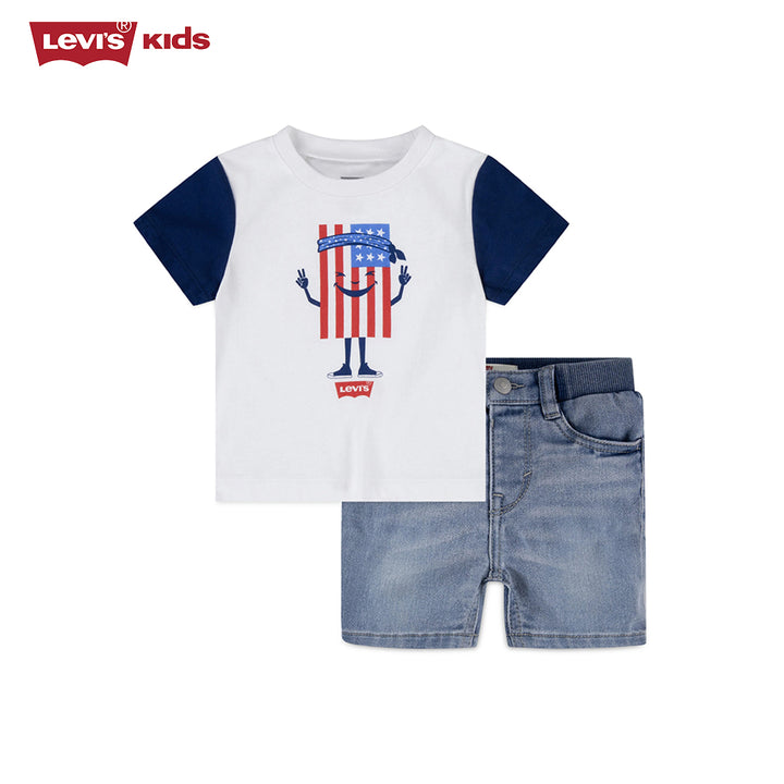Levi's Boys 2-Piece T-Shirt & Denim Shorts Set (Infant)