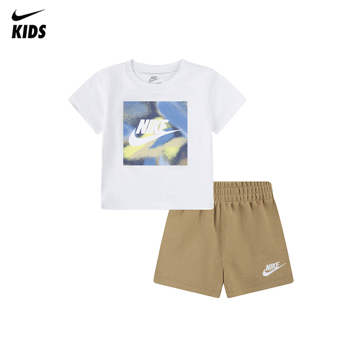 Nike 2-Piece Club Express Beige T-Shirt (Newborn)