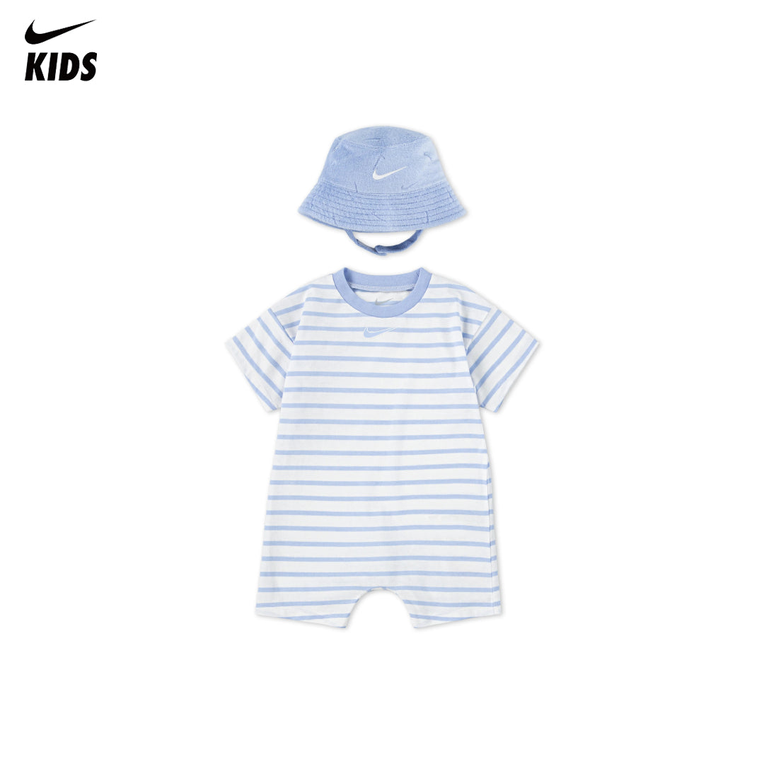 Nike 2-Piece Towel Terry Romper & Bucket Hat Set (Infant)