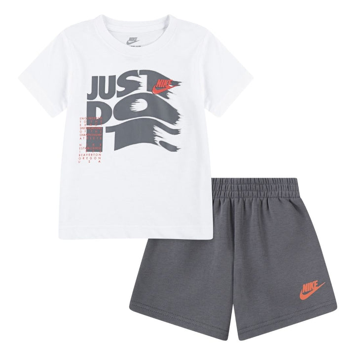 Nike Boys On The Move Shorts Set Smoke Grey (Toddler)