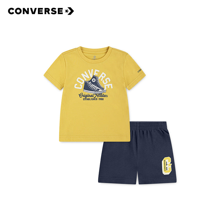 Converse Boys 2-Piece Retro Remix T-Shirt & French Terry Shorts Set (Toddler)
