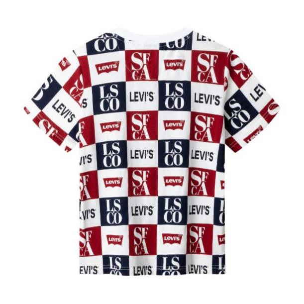 Levi's Boys Checkered Print Cotton Multi-Color T-Shirt (Toddler)