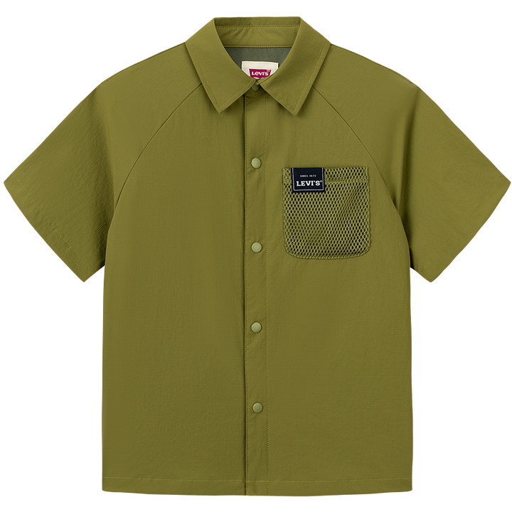 Levi's Raglan Stay Loose Green Shirt (Big Kids)