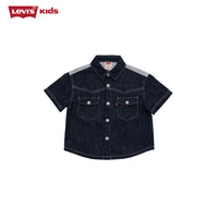 Levi's Original Boys Short Sleeve Denim Shirt (Little Kids)