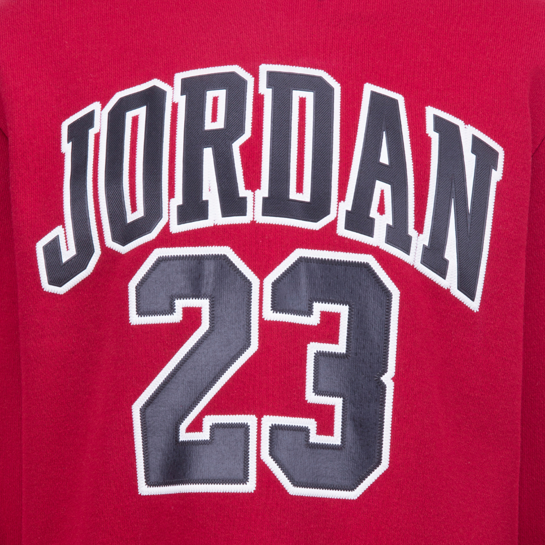 Jordan HBR Fleece Red Pullover Hoodie (Big Kids)