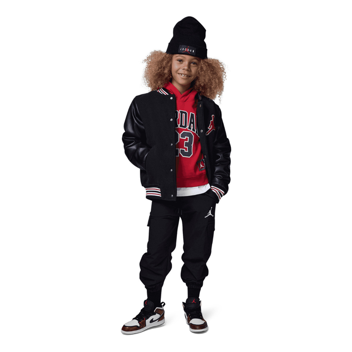 Jordan HBR Fleece Red Pullover Hoodie (Big Kids)