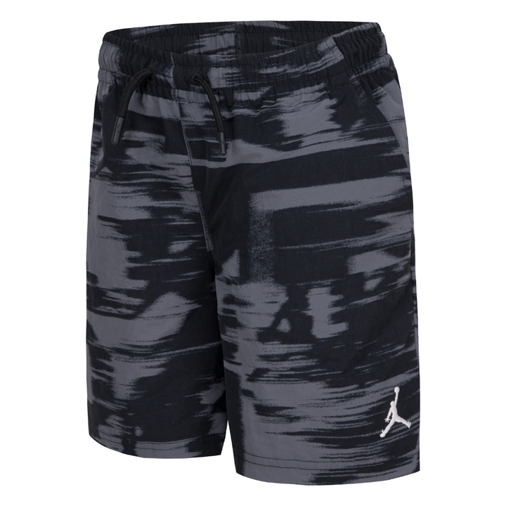 Jordan Boys MJ Flight MVP AOP Black Shorts (Little Kids)