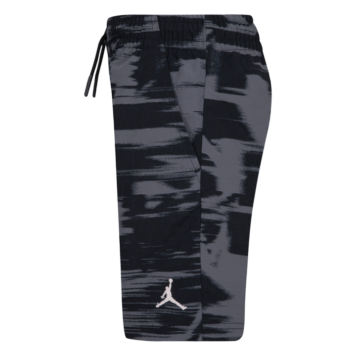 Jordan Boys MJ Flight MVP AOP Black Shorts (Little Kids)